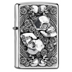 Zippo Skull and Roses