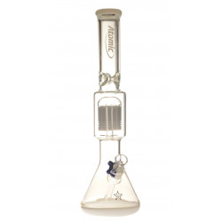 Bongo Atomic Glassbong 45cm Clear+White
