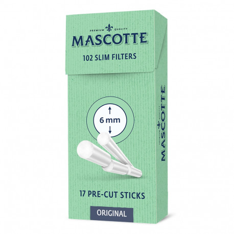 Filtry Mascotte Slim 6mm 102szt