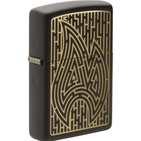 Zippo Black Matte Laser