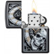 Zippo Skull Clock