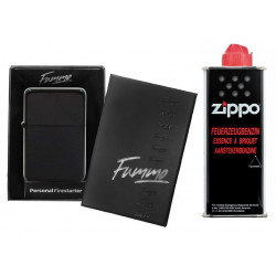 Zapalniczka benzynowa Fummo Black Gift box plus benzyna Zippo