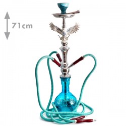 Shisha Salwa niebieska 3 węże 71cm