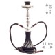 Shisha Farida czarna 2 węże 50cm