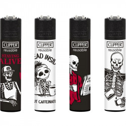 Zapalniczka Clipper Coffe Skulls