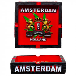 Popielniczka Amsterdam Logo 11x11cm