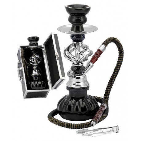 Shisha Pączek w kuferku czarny 1 wąż