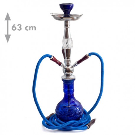 Shisha Oasis Thara 3 węże niebieska 63cm