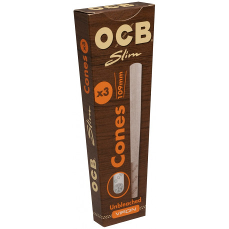 Bibułki Cones OCB Unbleached