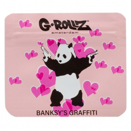 Woreczek strunowy Banksy's Graffiti Panda Gunnin 70x60mm