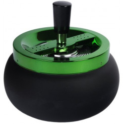 Popielniczka obrotowa duża 13cm black green