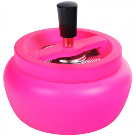 Popielniczka obrotowa DUŻA neon pink różowa 13cm