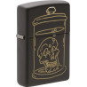 Zippo Black Matte Skull