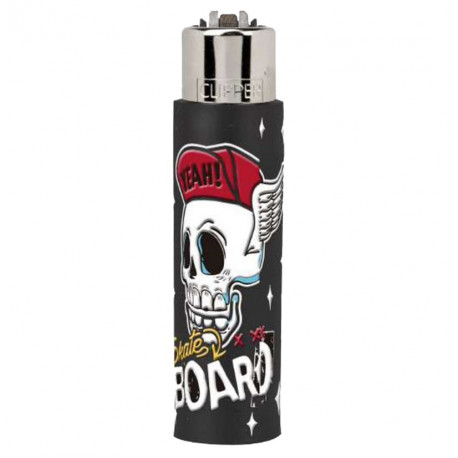 Zapalniczka Clipper Pop Covers Skulls Skate B