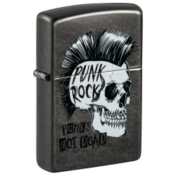 Zippo Grey Punk Rock