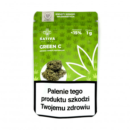 Susz Kwiaty konopie CBD Green C 1g