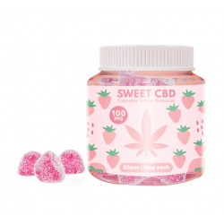 Żelki Sour Strawberry Sweet CBD 100mg