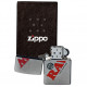 Zippo Raw Silver with logo