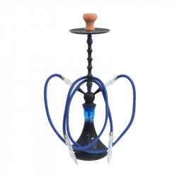 Shisha Morgan 2 węże 70cm blue