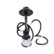 Shisha John 2 węże 47cm black