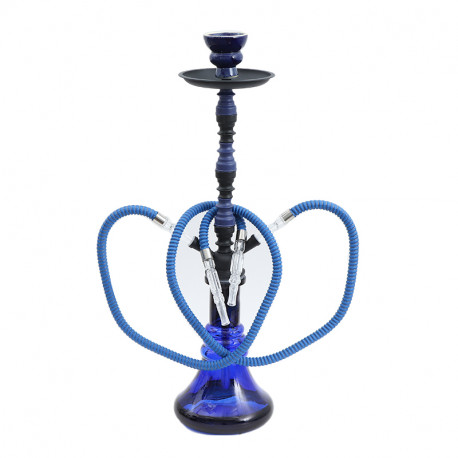 Shisha George 2 węże 57cm blue