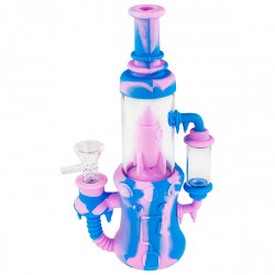 Bongo silikon Rakieta blue pink 23cm