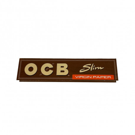 Bibułki OCB Slim Virgin brązowe 32 sztuki