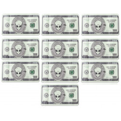 10 x Woreczek strunowy Mylar Aliens 100x140mm