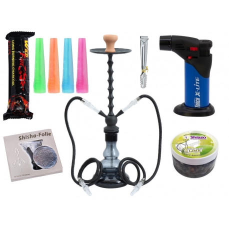 Pełny Zestaw Shisha Morgan 2 węże 70cm blue