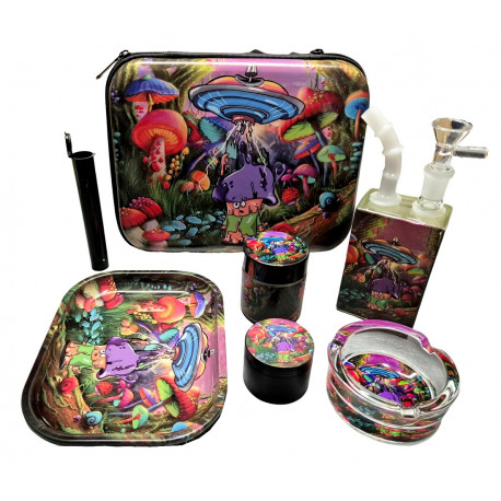 Zestaw Fajka Bongo UFO Torba 7 w 1
