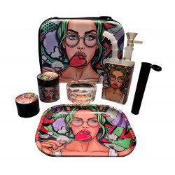 Zestaw Fajka Bongo GIRL Torba 7 w 1