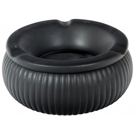 Popielniczka ceramiczna DUŻA 15cm Antik Black Czarna