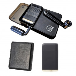Nabijarka tłokowa 8mm Black Papierośnica Zapalniczka Zestaw