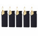 5 x Zapalniczka mini black gold