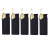 5 x Zapalniczka mini black gold