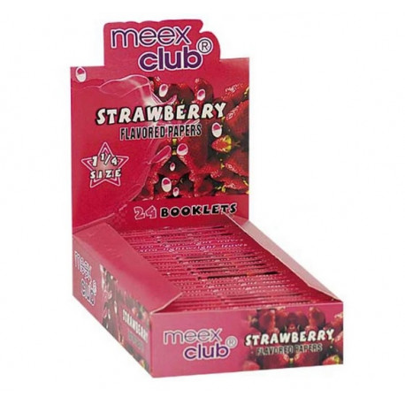Bibułki Meex aromatyzowane truskawka