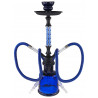 Shisha John 2 węże 47cm blue niebieska