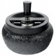 Popielniczka obrotowa duża 13cm black crackle
