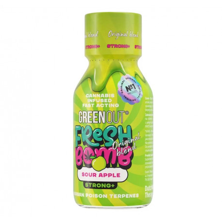Shot Green Out Fresh Bomb Sour Apple 100ml Strong