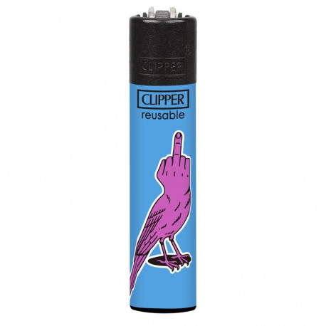 Zapalniczka Clipper Middle Finger Up 3/4