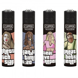 4 x Zapalniczka Clipper Steal Drive Repeat