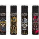 4 x Zapalniczka Clipper Ancient Skulls