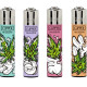 4 x Zapalniczka Clipper Cartoon Leaves