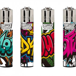4 x Zapalniczka Clipper Cool Graf