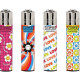 4 x Zapalniczka Clipper Hippie Power