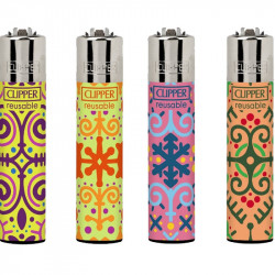 4 x Zapalniczka Clipper Hippie Ornamental