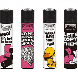 4 x Zapalniczka Clipper Hot Quotes