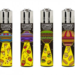 4 x Zapalniczka Clipper Hungry Ufo