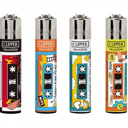 4 x Zapalniczka Clipper Music Lover