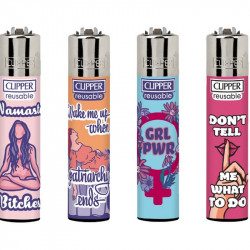 4 x Zapalniczka Clipper Namaste Bitches